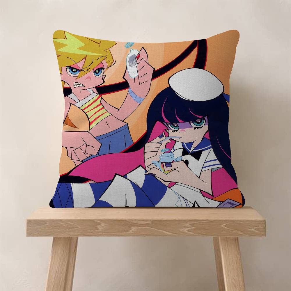Panty And Stocking With Garterbelt Scanty Anime Office Cushion Pillowcase Car Cushion CoverXCM Lumbar Pillowcase Sofa