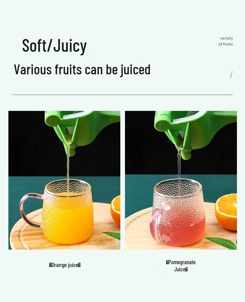 Compact Manual Multifunctional Lemon and Fruit Juicer