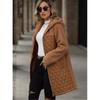 Women Solid Casual Loose Vintage Overcoat Autumn Female Outerwears Tops