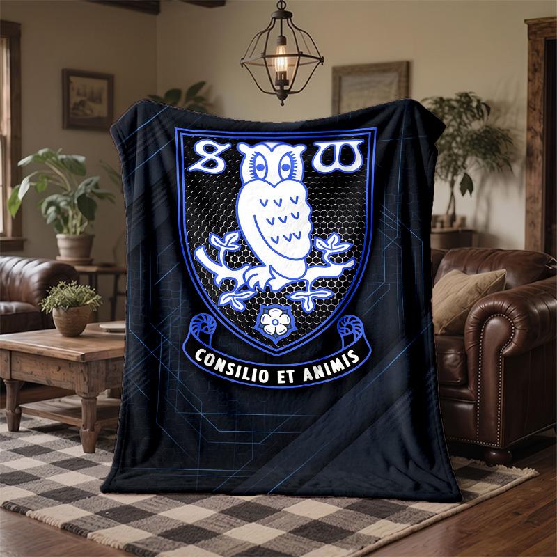 Coperta in Pile a Tema Sheffield Wednesday Morbida e Accogliente Coperta in Peluche per Camera da Letto Divano Viaggio