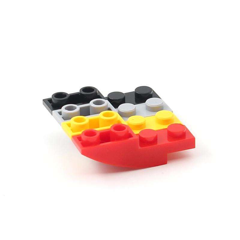 Maialino Arcobaleno Particelle MOC 13547 Inclinata Curva 4 x 1 Invertita Mattoncini Pezzi Assembla DIY Marca Classica Bambini Giocattoli Tecnici DIY