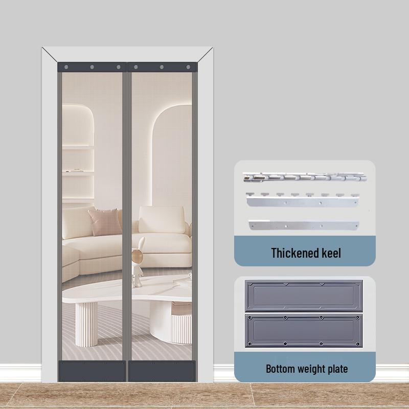 

Москитная магнитная сетчатая дверная штора - Дышащая, Вентилируемая, Защита от мух, Самоклеящаяся, Мягкая марля для лета. 40cm x 100cm