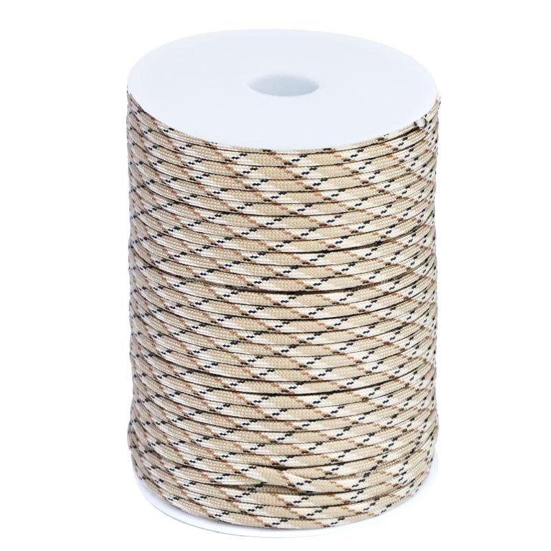 Paracord Exterior 100m 7 Miezuri 4mm: Ideal pentru Pasionații Militari și Brățări de Supraviețuire