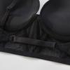 French U-shaped smooth-faced seamless girls' underwear, sexy invisible beauty back, neck-hanging bra, small breasts show big gathering bra