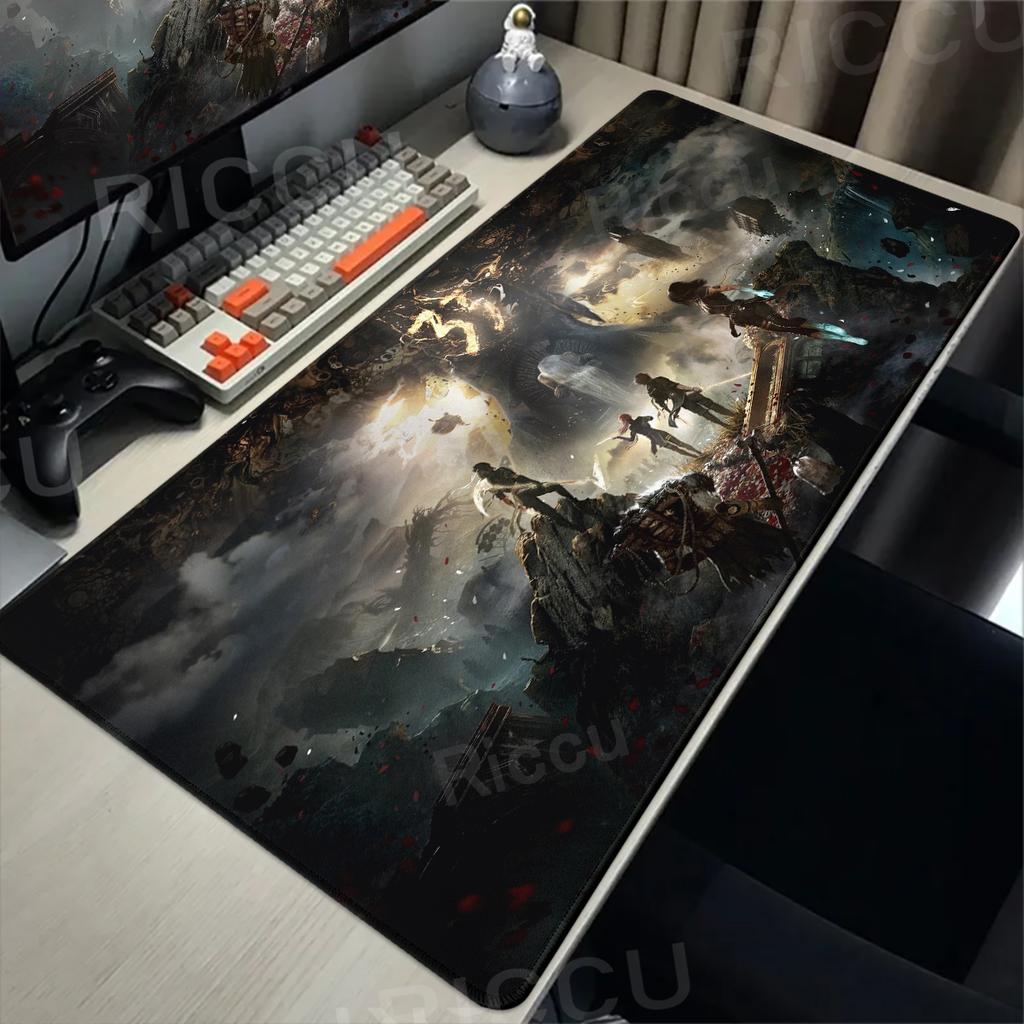 Clair Obscur Expedition 33 Podkładka pod mysz XXL Podkładka pod klawiaturę i mysz ścieg Podkładka pod mysz Podkładki na biurko Akcesoria do PC do gier Mata do e-sportu 90x40cm