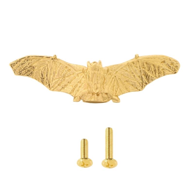 Comfort Metal Cabinet Handle Featuring Retro Chinese Style Bat Figure Good Luck Decors High Durability Not Rusts Quick Install