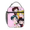 1 Piece Portable Lunch Container Eyes  Zipper Closure Durable Pocket Pretty Guardian Sailor Moon  For Lunch Lunch Box Bag