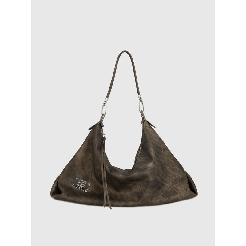 

Kikawa Card Original Retro Fancy Soft Leather Tote Brown