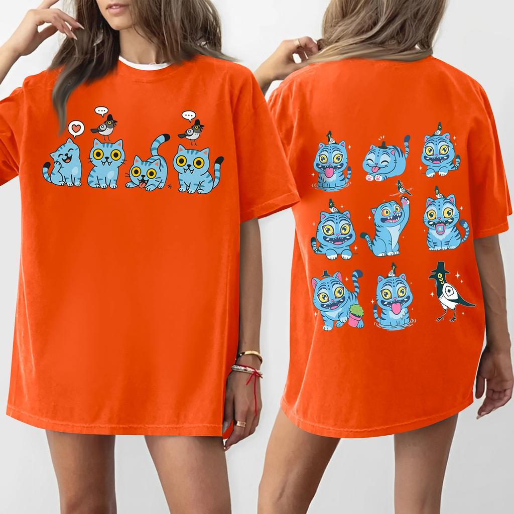 Women's Round Neck Printed Short-sleeved T-shirt Top