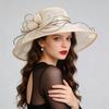 Women S Organza Large Brim Sun Hat Elegant Sun Protection Hat