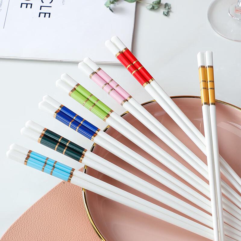 Macaron Color Ceramic Chopsticks Set