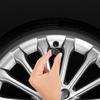 TPMS Car Tire Pressure Monitoring System Wireless Solar Power Security Device Adjustment Durable External Sensors