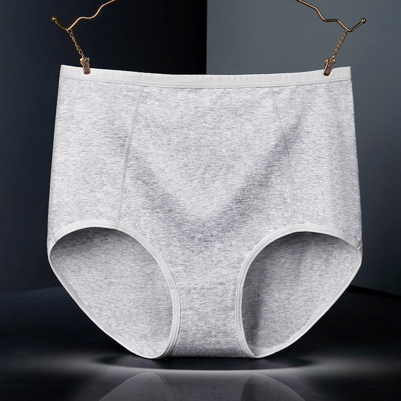Breathable Pure Cotton Women's High-waisted Underwear Belly Buttocks Women Panties
