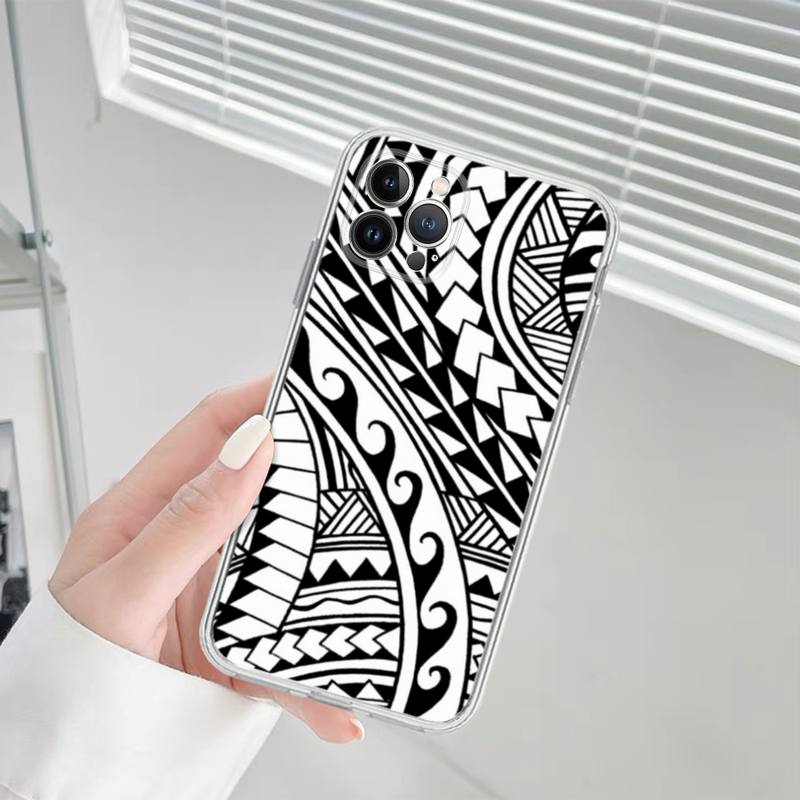 Yinuoda Maori Tribal Samoan Polynéské pouzdro na telefon Silikonové měkké pro iphone 14 13 12 11 Pro Mini XS MAX 8 7 6 Plus X XS XR kryt