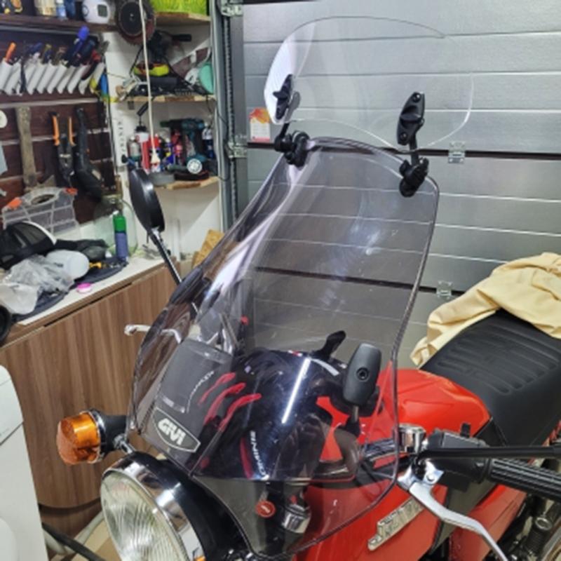 Motorcycle Windshield Airflow Adjustable Windscreen Extension Wind Deflector