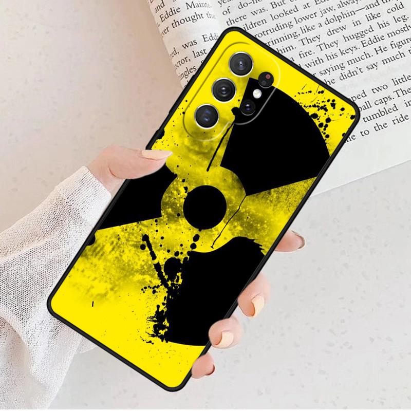 Nuclear Radiation Emblem Phone Case For Samsung Galaxy S25 S23 S30 S8 S21 S20 FE S24 S22 Note 10 20 S8 Plus lite Ultra