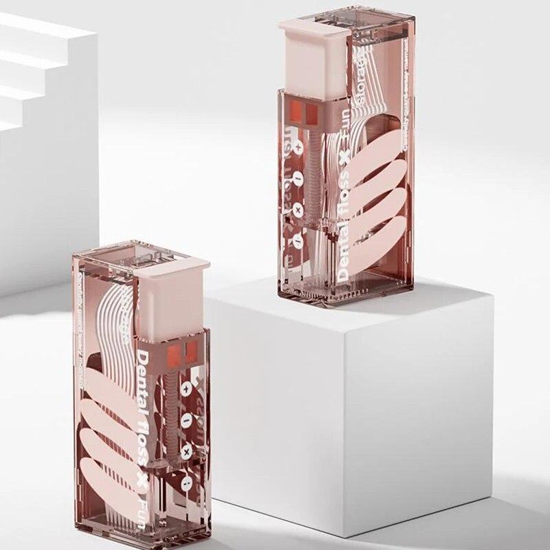 Tannrådtråddispenser som inneholder 10 stk tannrådtråd Oppbevaringsboks for tannrådtråd Automatisk påfyllbar Munnhygiene Pleie Tannrådtrådplukker