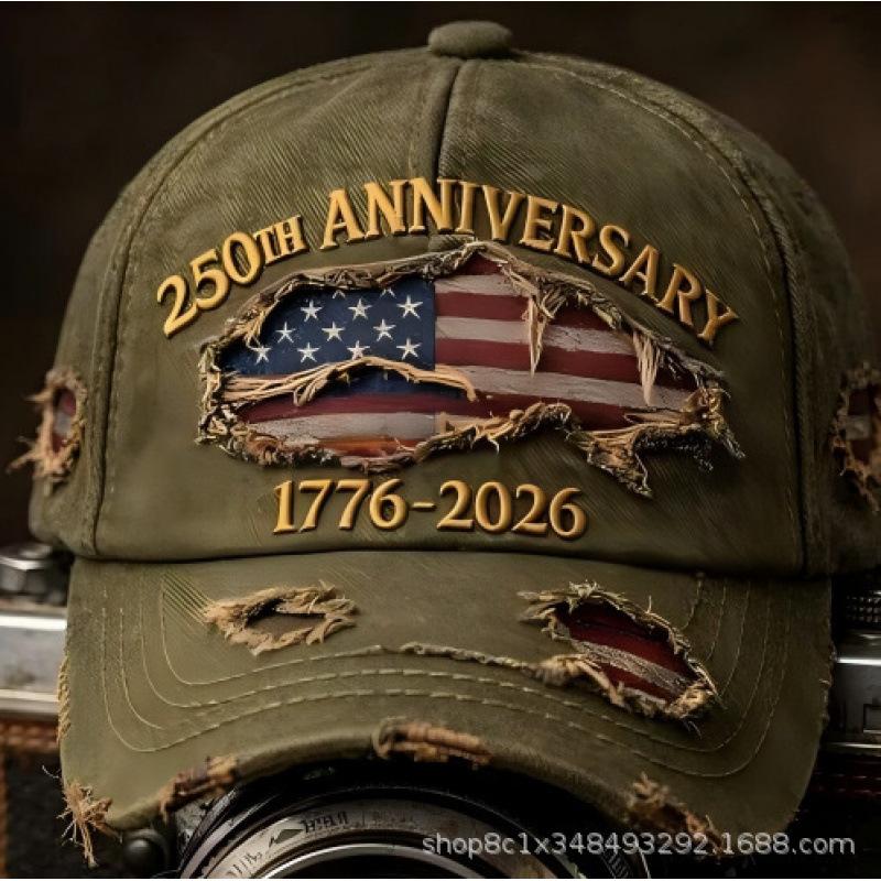 New Hat American Flag D Digital Printing Baseball Cap Men's and Women's Casual Cap