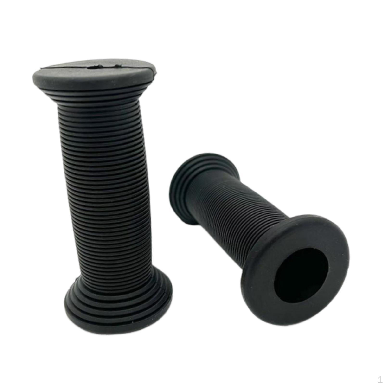 

2 шт. Велосипедные ручки Детские накладки на ручки Противоскользящие Амортизирующие ТПЭ для велосипедов для мальчиков и девочек чёрный