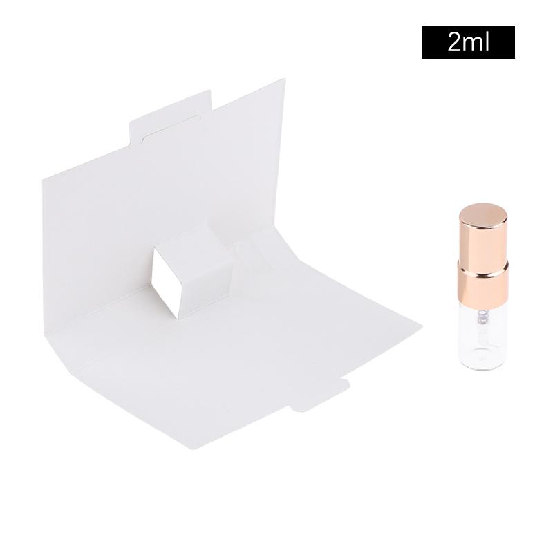 

5 шт. 2 мл 3 мл 5 мл флакон-спрей багаторазового використання флакон для парфумів з паперовою карткою для подарунка зразок флакон для парфумів упаковка 2ml золотий