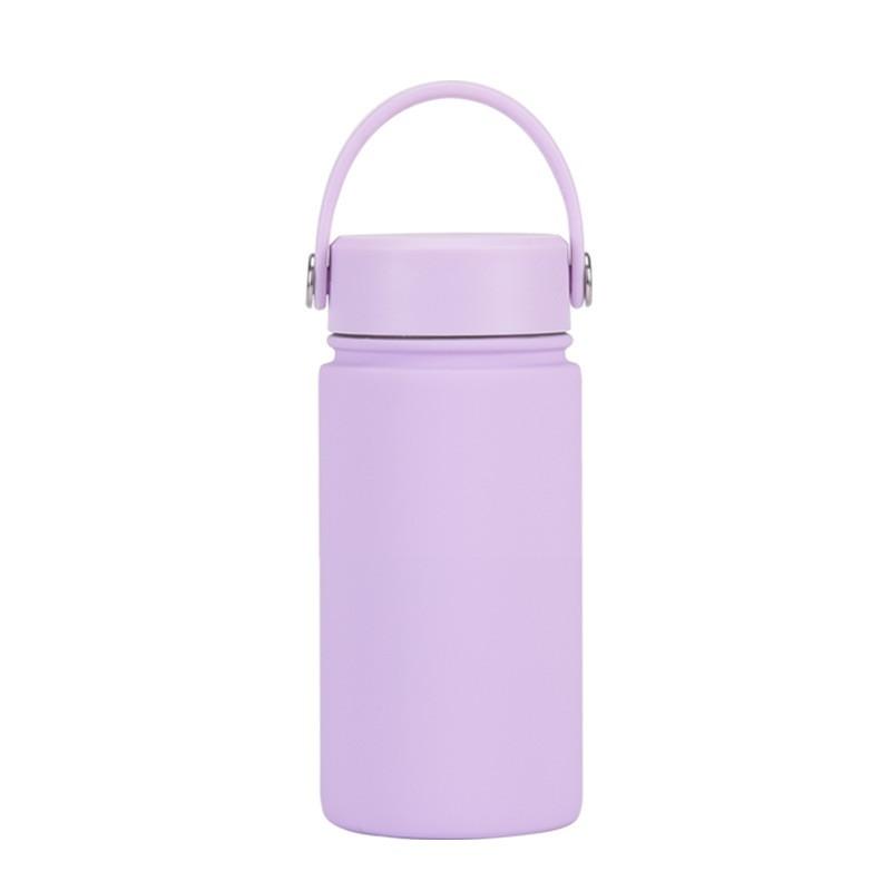 350ml Stainless Steel Vacuum Insulated Sports Water Bottle With Carry Loop 316 Inner Liner Leakproof Flip Cap