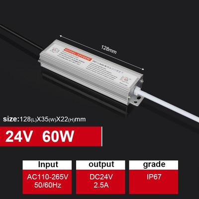 IP67 Waterproof 220V To 24V DC LED Strip Power Supply