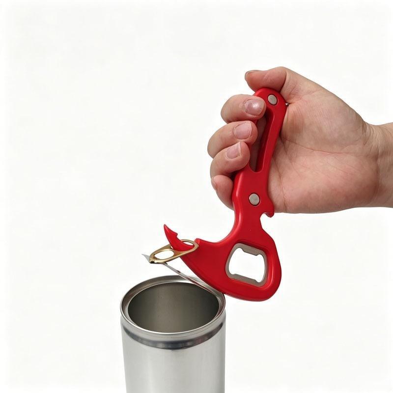 Portable Can Opener With Pull Tab Design Multifunctional Jar Bottle Opening Tool For Beer Cans Easy Open Bottles Kitchen Use