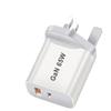 GaN Fast Charging 65W USB Type C Charger EU US UA UK PD 3.0 Quick Charge Wall For Phone Adapter For iPhone 15 Xiaomi Samsung