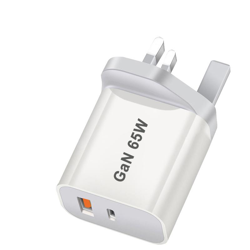 GaN Fast Charging 65W USB Type C Charger EU US UA UK PD 3.0 Quick Charge Wall For Phone Adapter For iPhone 15 Xiaomi Samsung