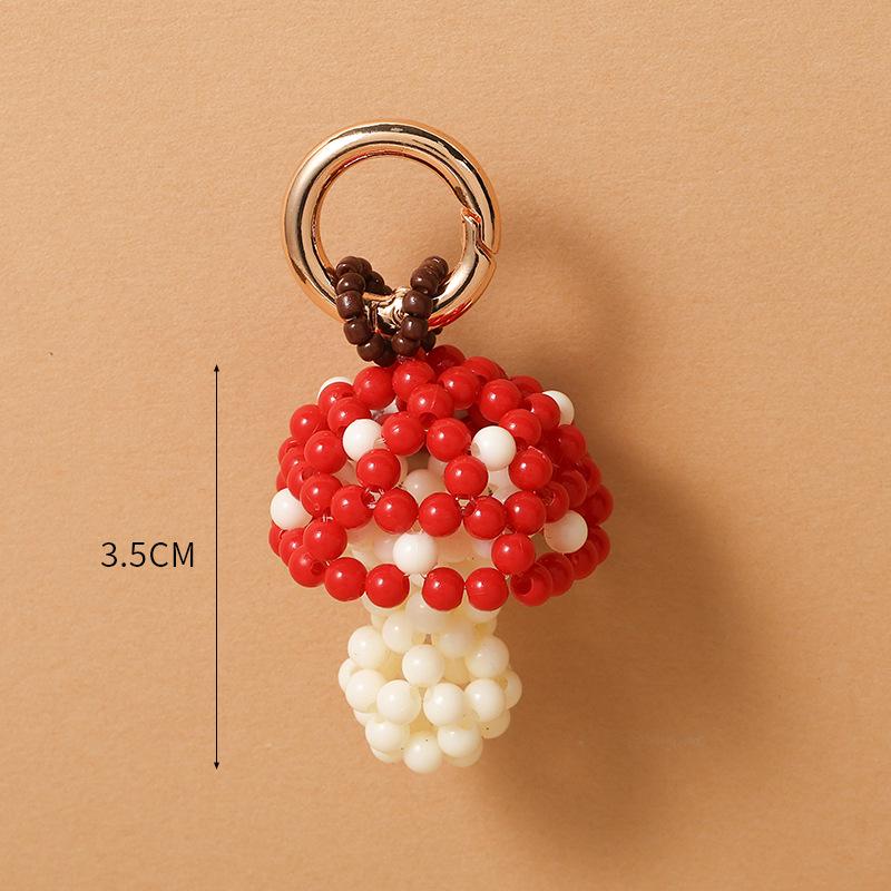 

Acrylic Beaded Fruit & Vegetable Keychain Pendant - Apple/Watermelon Style Gift