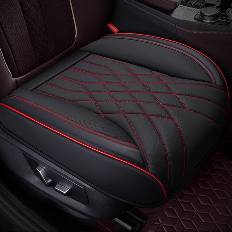 

Чехол для автомобильного сиденья SEAMETAL с полной оберткой, дышащая искусственная кожа, подушка для переднего сиденья автомобиля красный
