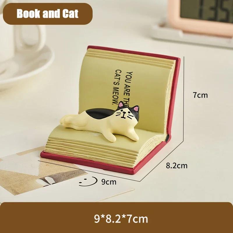 

Креативный держатель для телефона в виде кота из смолы, универсальная подставка для мобильного телефона, кронштейн, украшение, фигурки, аксессуары для домашнего декора и рабочего стола