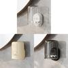 Abs Material Toothbrush Holder Wall Mount With No Drilling For Bathroom Storage