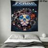 Dark Indie Game Wall Hanging Printed Fabric Blanket Decorative Tapestries for Bedroom Living Room Home Decor