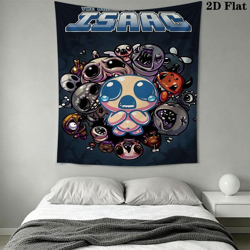 Dark Indie Game Wall Hanging Printed Fabric Blanket Decorative Tapestries for Bedroom Living Room Home Decor