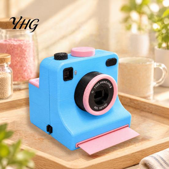 Mechanical Latte Art Camera 3D Printed Coffee Printer, Manual One-Click Powder Stencil Maker with DIY Drink Decorator Interchangeable Template