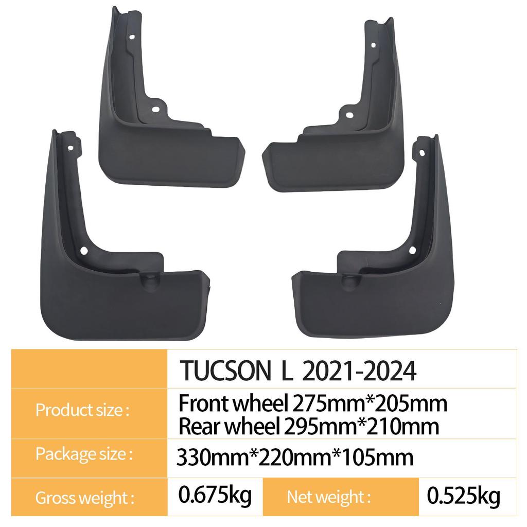 Car Tire Mud Flaps for TUCSON L (2021-2024)