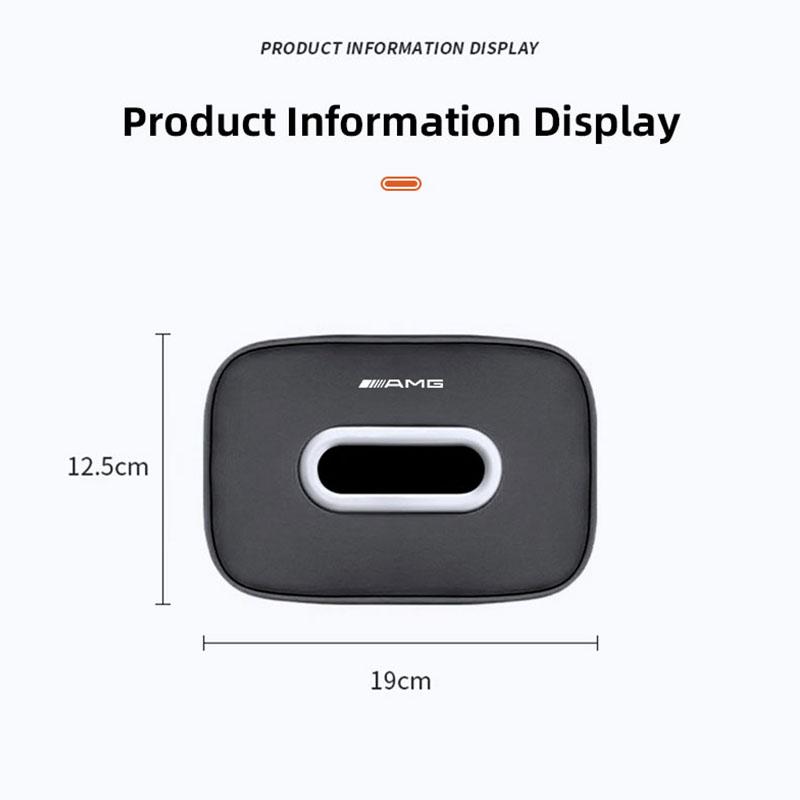 Car Tissue Storage Box Organizer Auto Accesories For Mercedes Benz AMG W204 W205 W203 W211 W212 W213 W201 W210 W169 W206 W220