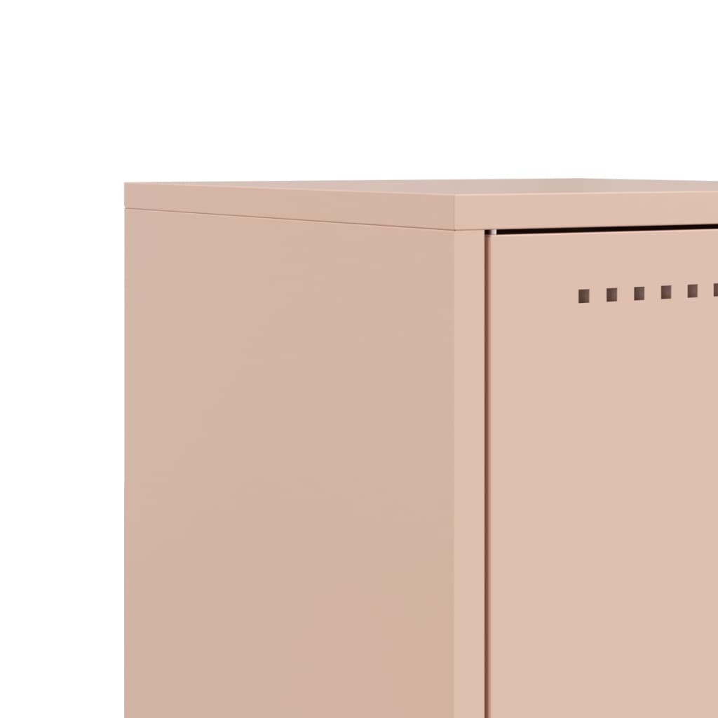 Nightstand Pink 36 x 39 x 60.5 cm Steel