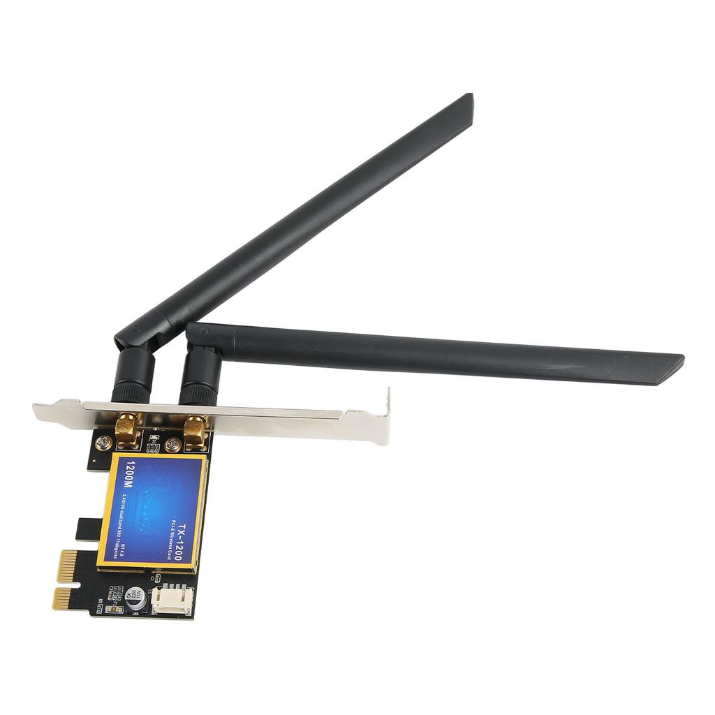 PCIE WiFi Card 2.4G 5G Dual Band 1200Mbps Bluetooth 4.0 PCIE WiFi Card Desktop Wireless Network Adapter