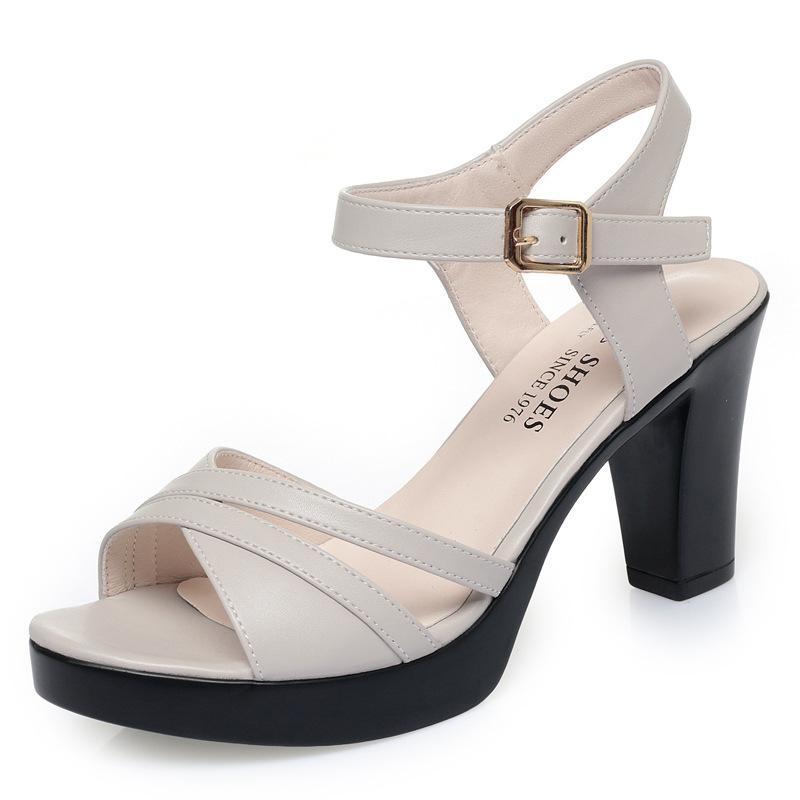 New 35-41 Women Sandals Woman Summer 2024 Female Dress High Heel Shoes Platform Sandal Designer Shoes Women Luxury High Quality