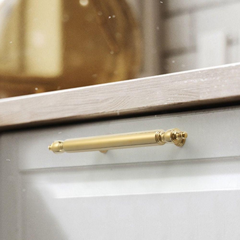 Beautiful Brass Cabinet Handle Light Luxury Long Handle New Drawer Pulls Shoe Cabinet