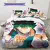 My Hero Academia Izuku Midoriya Bedding Set, 1 Duvet Cover & 2 Pillowcases, Cozy Bedroom, Great Gift for Anime Fans