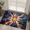 Aston Villa Football Design Crystal Velvet Carpet Cozy Non?Slip Printed Rug For Bedroom Living Room Entrance