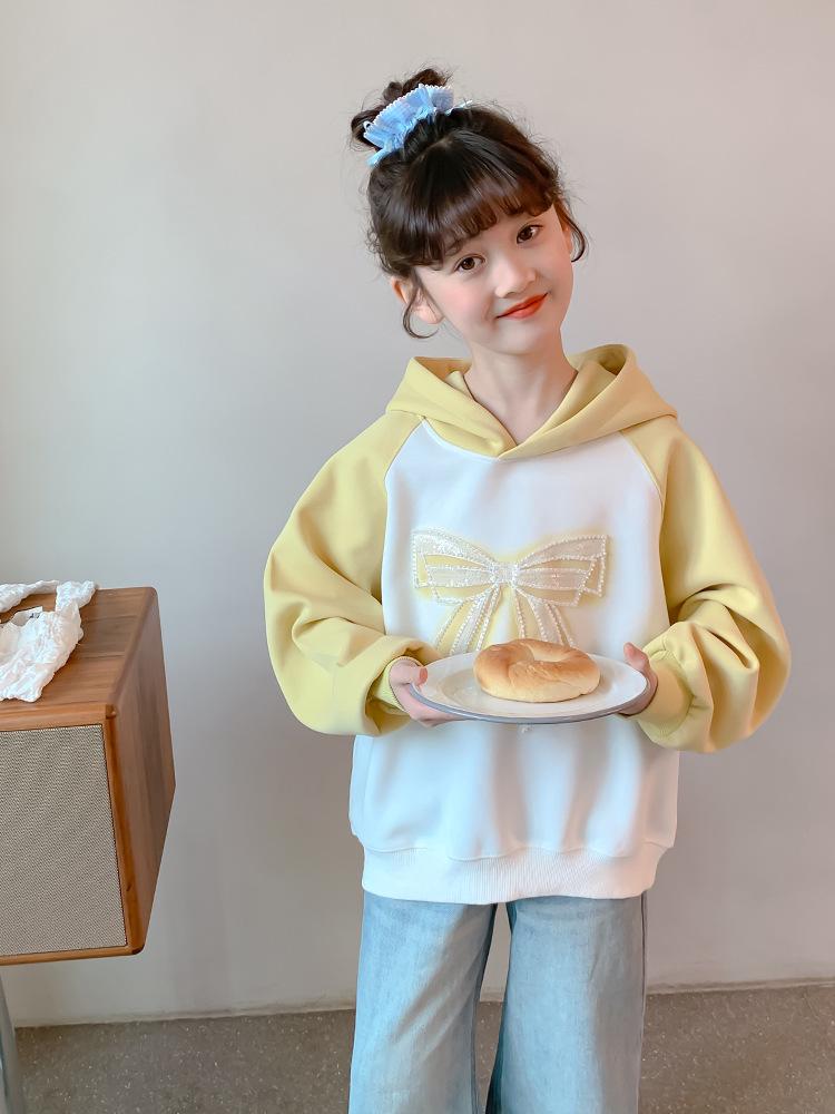 Stylish Girls' Hooded Sweatshirt - Spring/Autumn 2025 Fashion for Big Kids