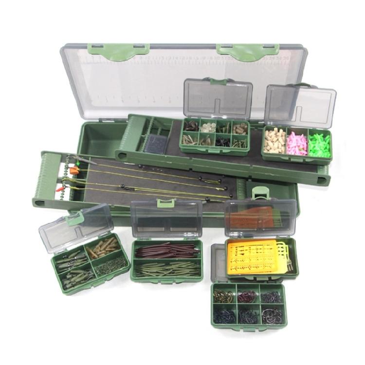 Clear Lid Tackle Box Case Fishing Lures Baits Hook Storage Case Multi Compartment Fishing Tackle Storage Box