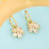 Fresh Zircon Flower Ear Cuff Earrings - Spring/Summer 2024 Fashion Niche Design
