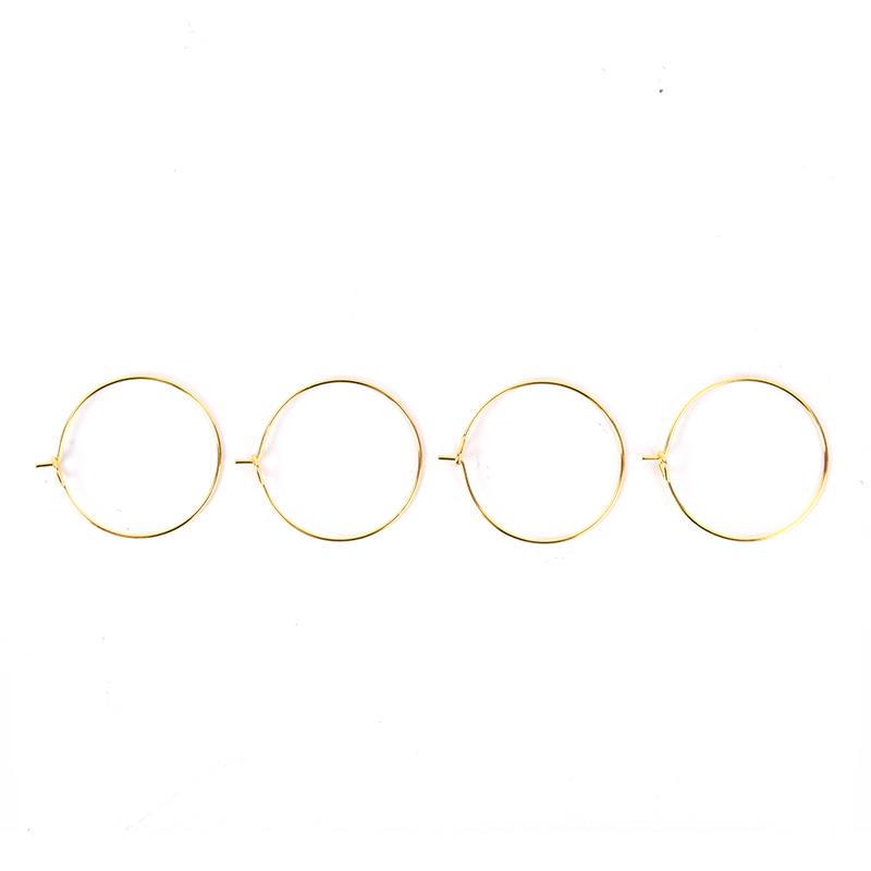 100 bucăți argint placat cu aur pahar de vin inele farmec Cercei Cercei petrecere de nuntă