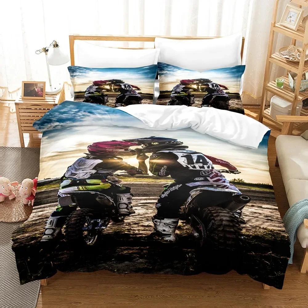 Luxury New 3D Print Motorcycle  Bedding Sets Duvet Cover Set With Pillowcase Twin Full Queen King Bedclothes Bed Linen