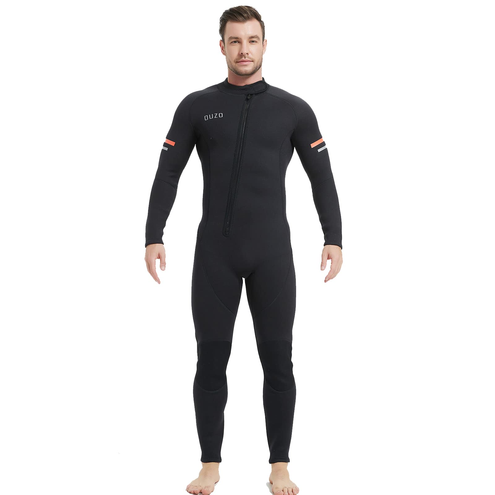 

MORGEN SKY Men s Full Wetsuit, Front Zipper, 3mm, One-Piece, for Surfing, Spearfishing, and Spearfishing, CK3008 (M)